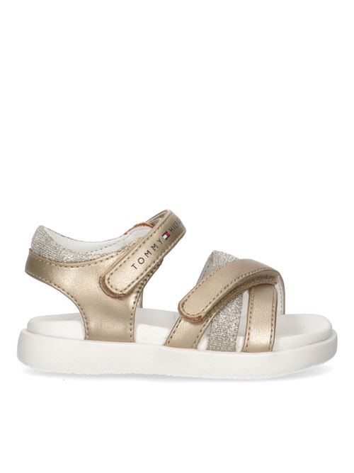 Sandalo con glitter TOMMY HILFIGER | 33236PLATINO